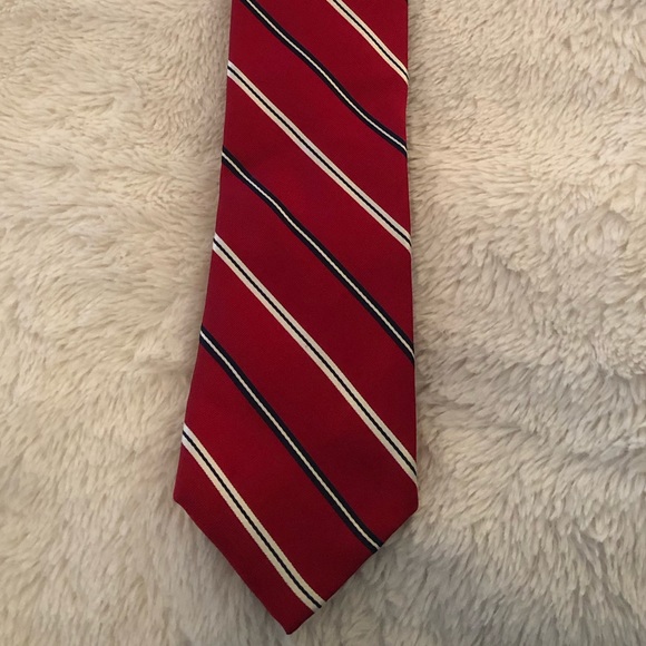 Jos. A. Bank Other - Jos. A. Bank Heritage Collection stripes red black white silk tie